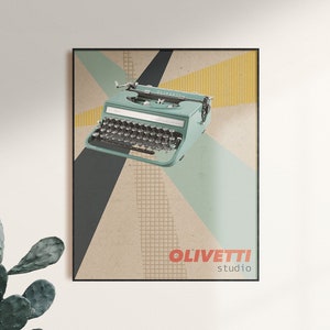 Antigua máquina de escribir Hispano Olivetti M40, Máquinas de escribir