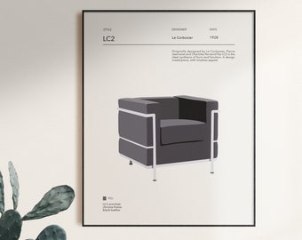 Le Corbusier LC2 Sofa REAC Japan Miniature designer chair - Fabuleuse Caverne