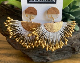 Sunburst statement earrings | Boho earrings