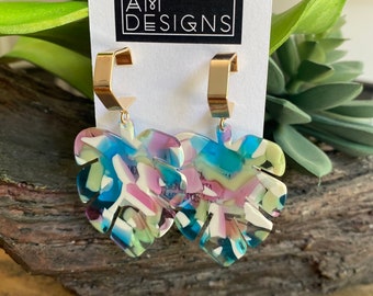 Tropical statement earrings