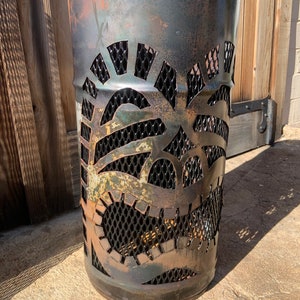 Palenisko Tiki Face, dekoracja tarasu zdjęcie 2