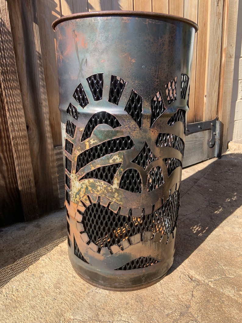 Palenisko Tiki Face, dekoracja tarasu zdjęcie 2