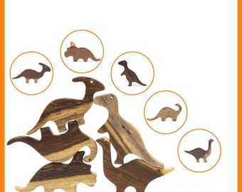 Wooden Dinosaurs | Dinosaurs | Wooden Toys | Animal Set | Wooden Dinosaurs Set | Baby Gift