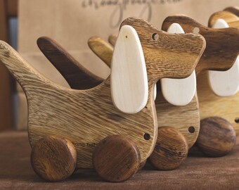 Wooden Puppy | Wooden Dog | Wooden Toy | Gift for baby girls | Baby Toys