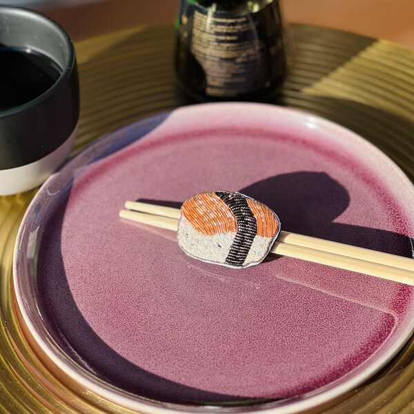 Broche Sushi Cannetille