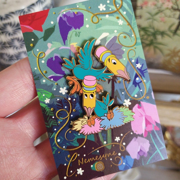 Pencil Birds - Alice In Wonderland Pin LE65