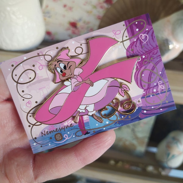 Girl Mouse Cinderella Pin