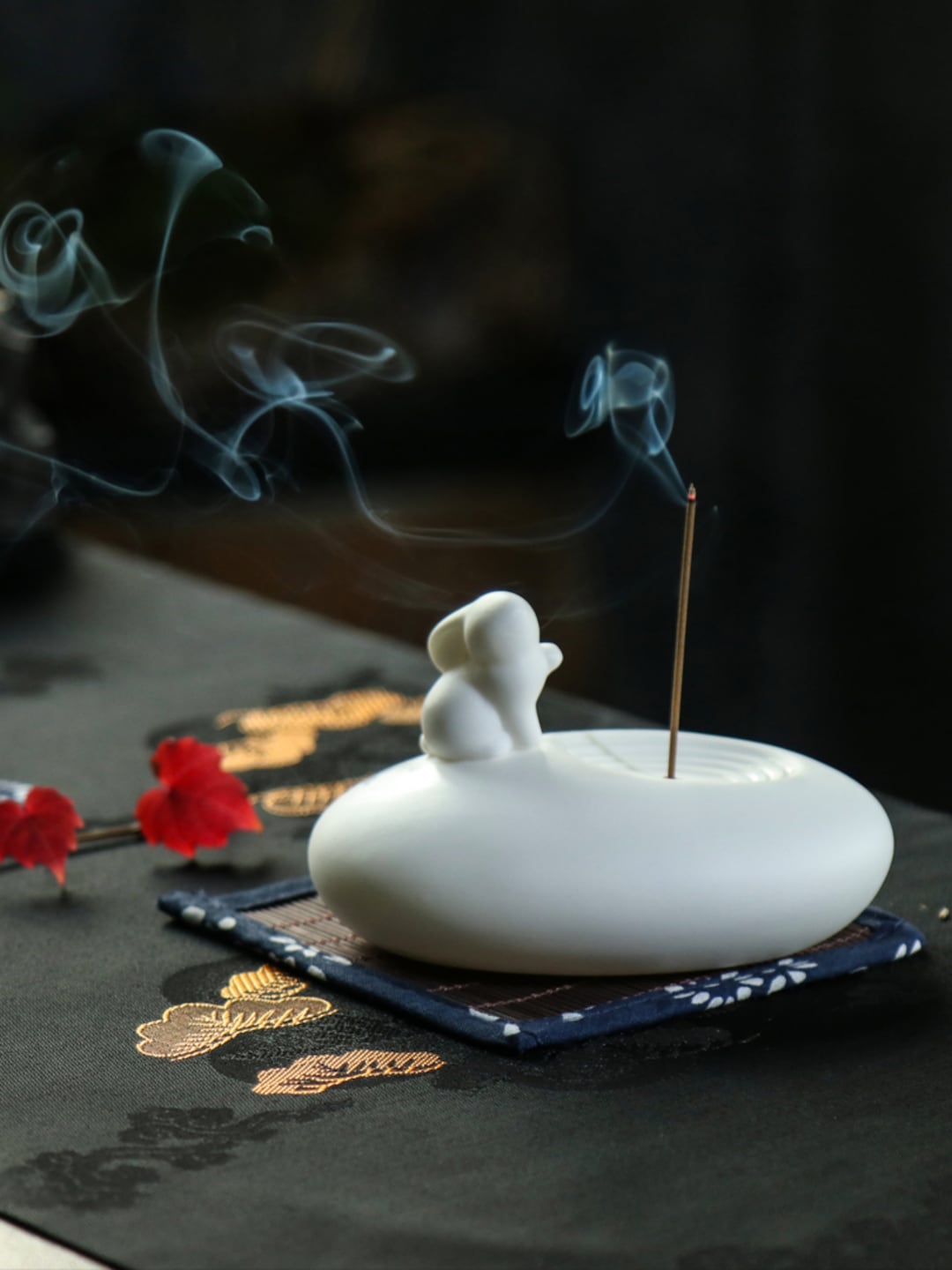 Handmade Ceramic Incense Holder, Rabbit Incense Holder, Stick Incense