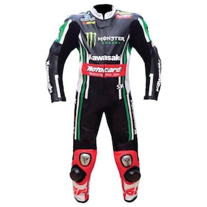 Handmade Motogp men Motorbike racing suit - Top grain Cowhide mild leather suits - Motorcycle Racing Suits, With all customization