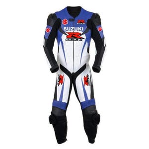 Free Shipping, Motogp men Motorbike racing suit - Top grain Cowhide mild leather suits - Motorcycle Racing Suits, Customization