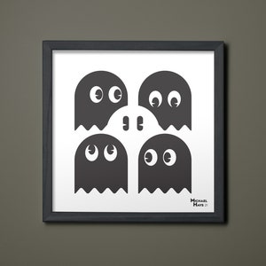Inky, Blinky, Pinky, and Clyde Art Print