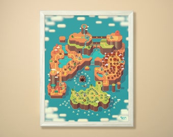 Super Mario World Map (Autumn Variant)