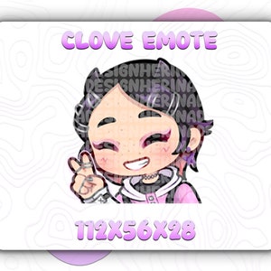 Clove Valorant Emote | Custom Twitch, Youtube & Discord Emotes | Stream Emotes