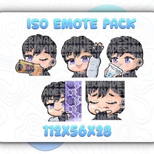 Paquete de gestos Iso Valorant / Gestos personalizados de Twitch, Youtube y Discord / Gestos de transmisión