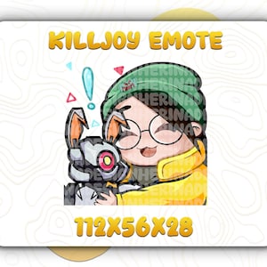 Killjoy Valorant Emote | Benutzerdefinierte Twitch, Youtube & Discord Emotes | Emotes verschenken