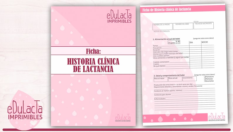 Ficha de historia clínica de lactancia imagen 3