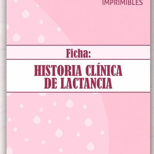 Ficha de historia clínica de lactancia imagen 1