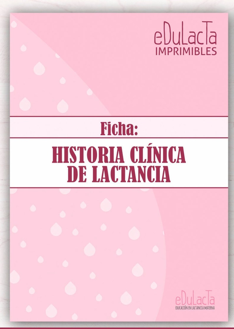 Ficha de historia clínica de lactancia imagen 1