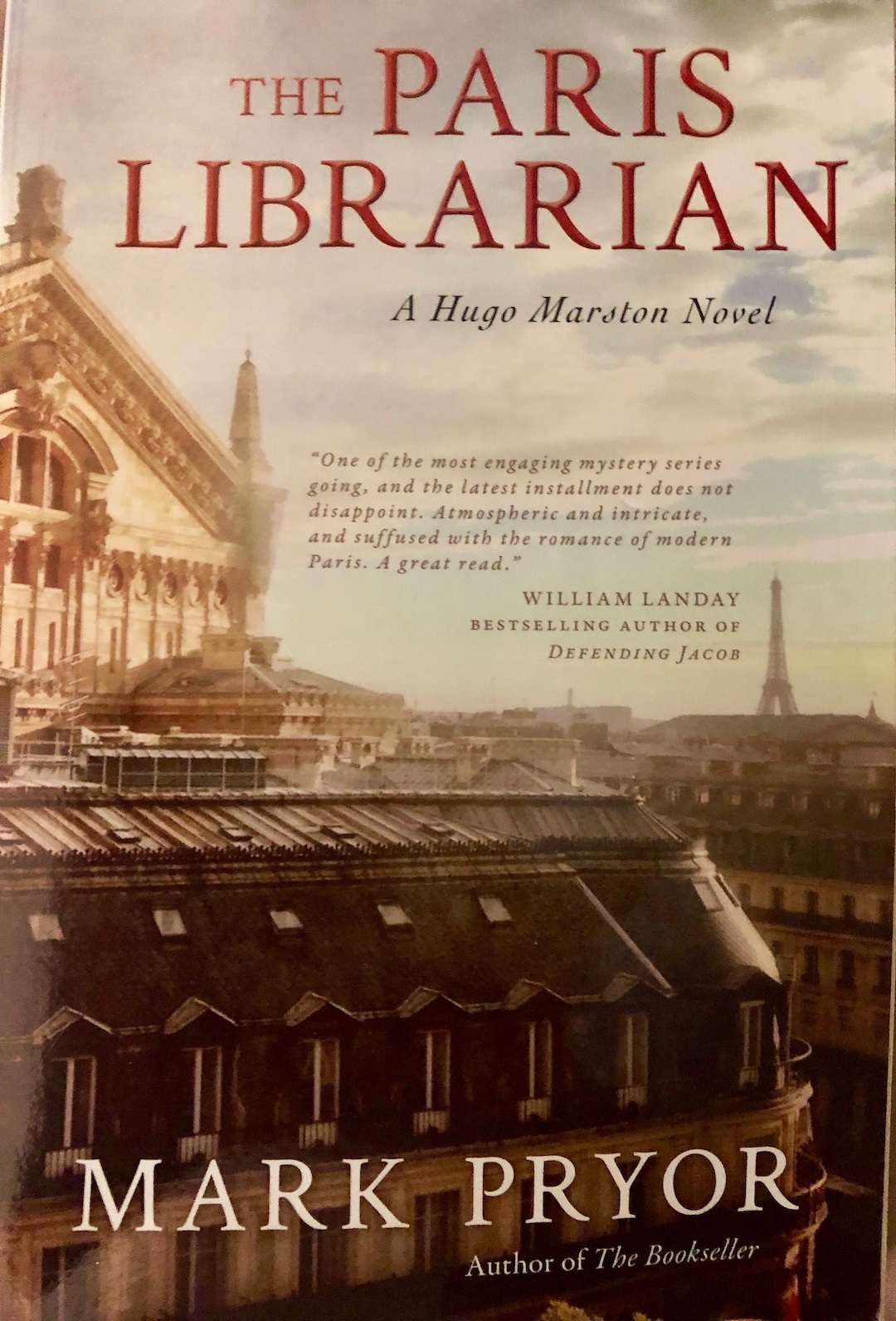 The Paris Librarian by Mark Pryor hugo Marston Series Book 9 - Etsy