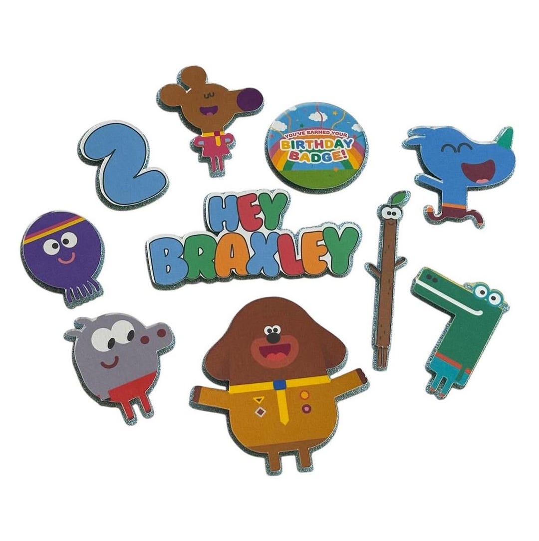 Hey Duggee Theme Cake Cupcake Card Toppers Personalised Toppers Hey Duggee Theme Cake Cupcake Card Toppers Personalised Toppers