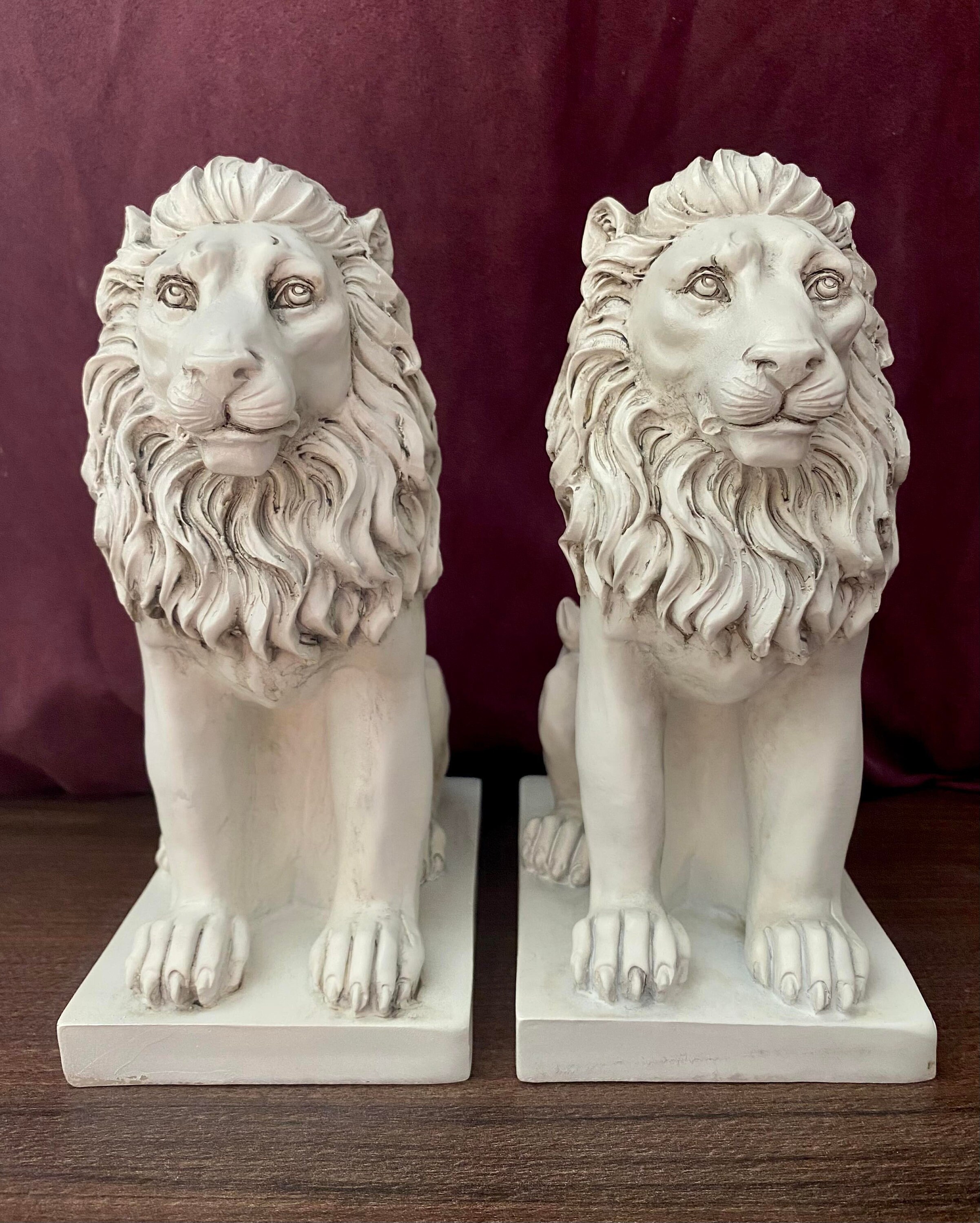 Latex Moulds of Two Lion Statue's Etsy