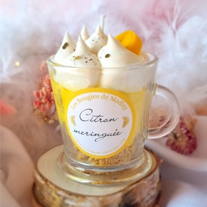 Gourmet cup candle lemon meringue 130g