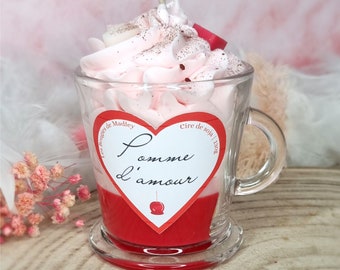 Gourmet-Valentinstag-Bonbon-Apfelkerze 130g