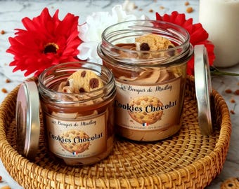 Bougie gourmande cookies chocolat