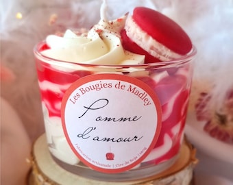 Bougie gourmande pomme d'amour 180g