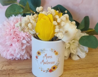 Petit bouquet Fondant de cire Merci Maîtresse Monoï 100g