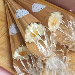 Fiore di cera personalizzato per battesimo, compleanno, bomboniere per feste di compleanno, 20 g