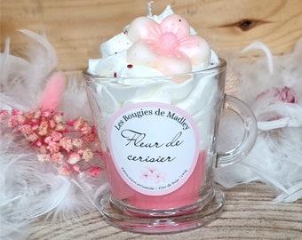 Gourmet cherry blossom cup candle 140g