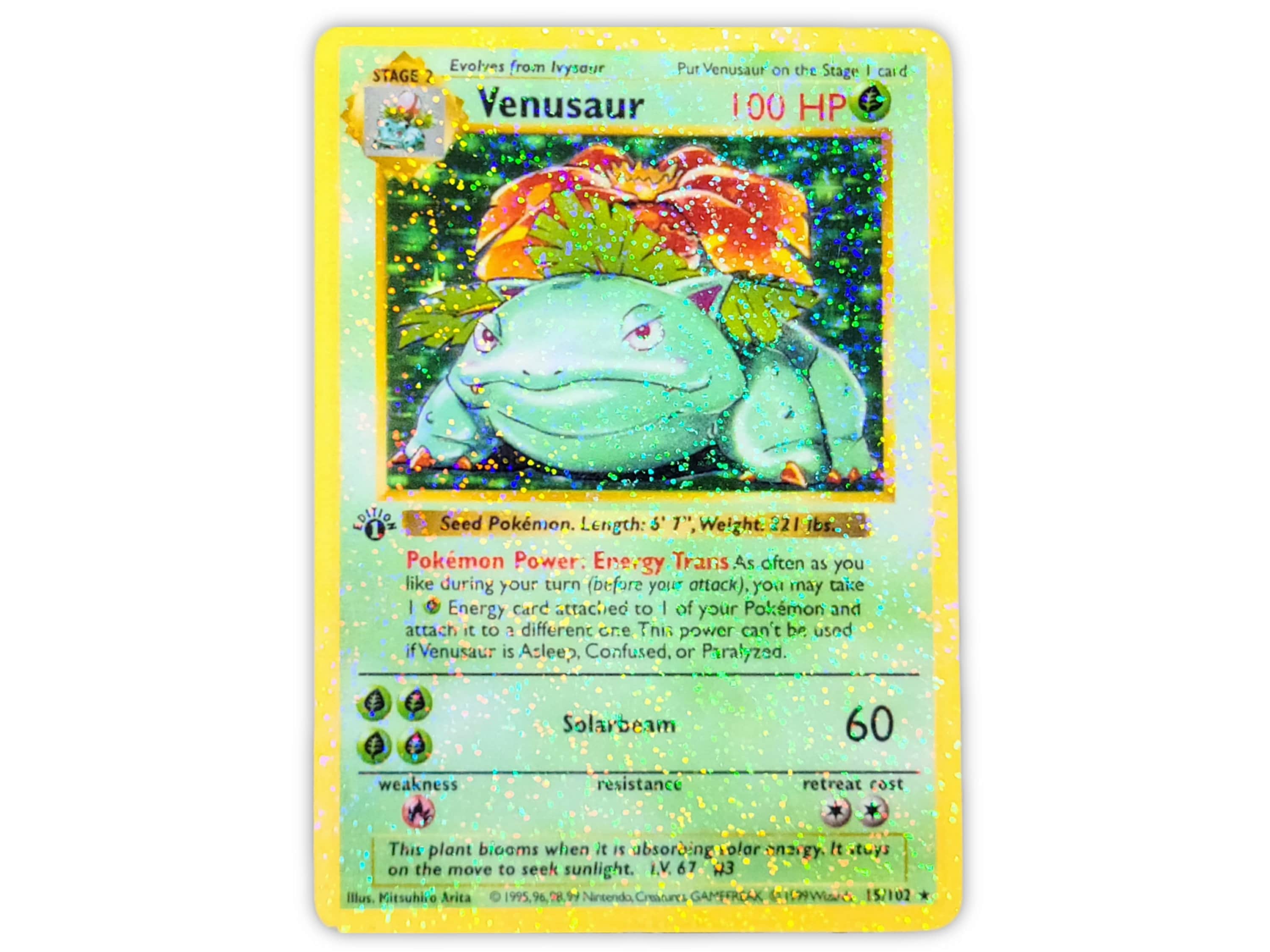 1st Edition Venusaur Pokemon Card 15/102 ポケモンカードゲーム