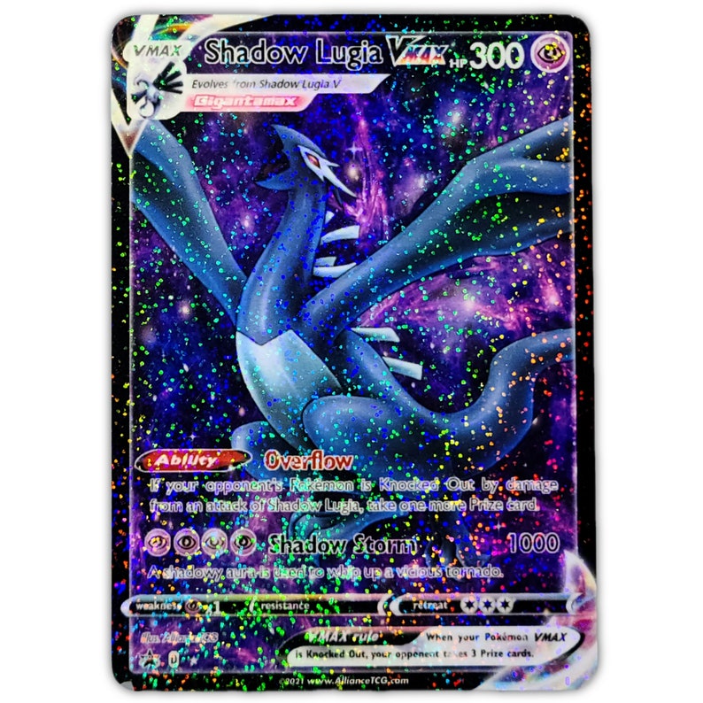 Shadow Lugia VMAX Full Art Holo Custom Trading Card - Etsy