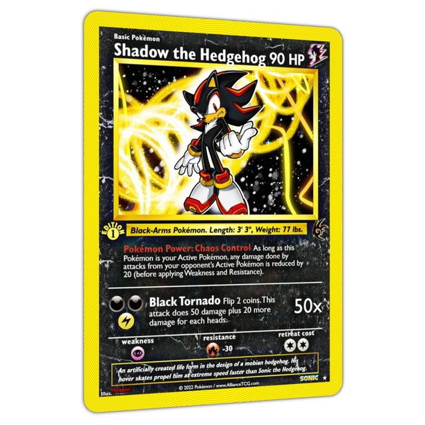 Shadow Sonic Full Holo Custom Crossover Card