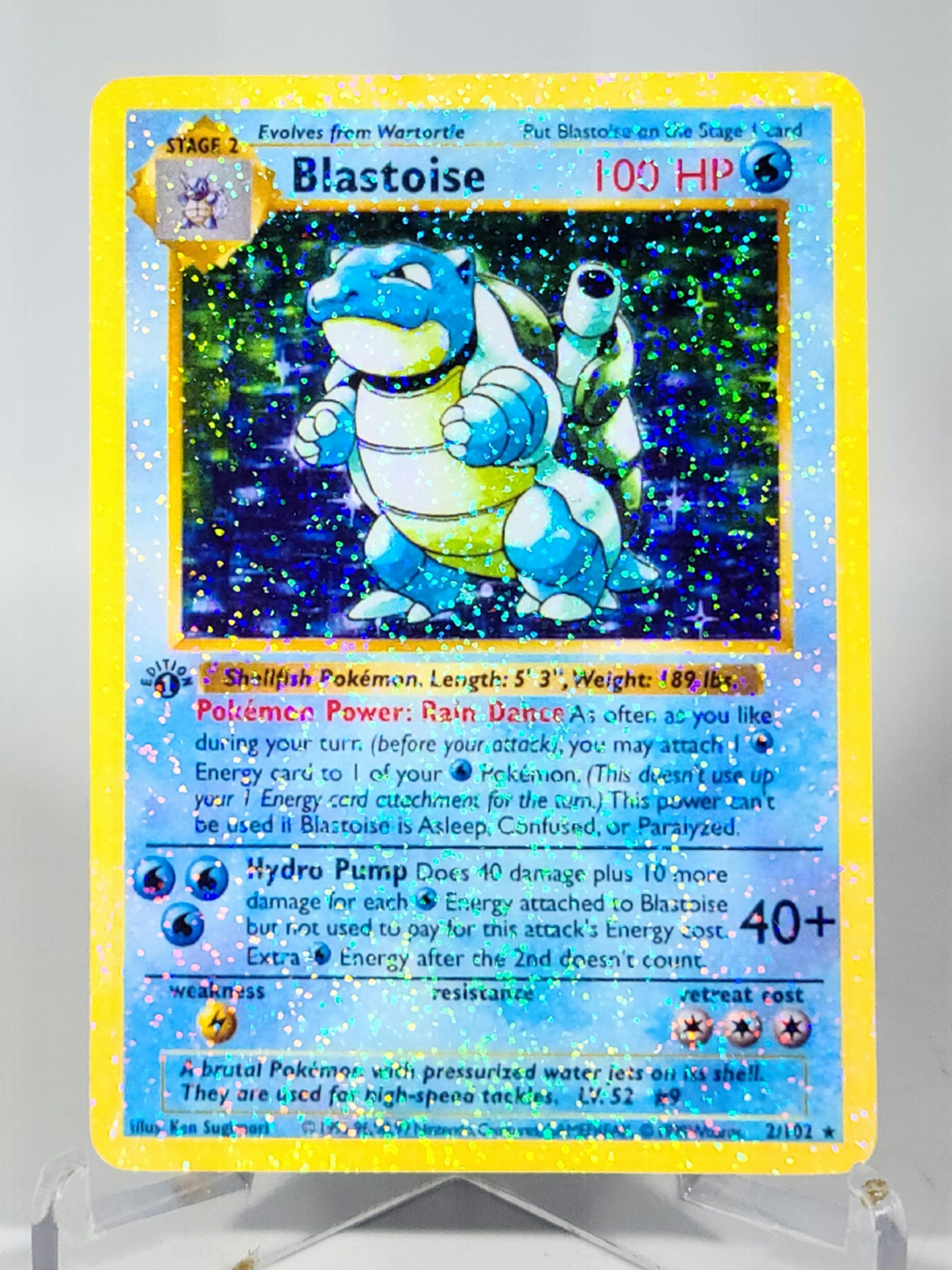 1st Edition Shadowless Blastoise 2/102 Base Set Full Holo Etsy
