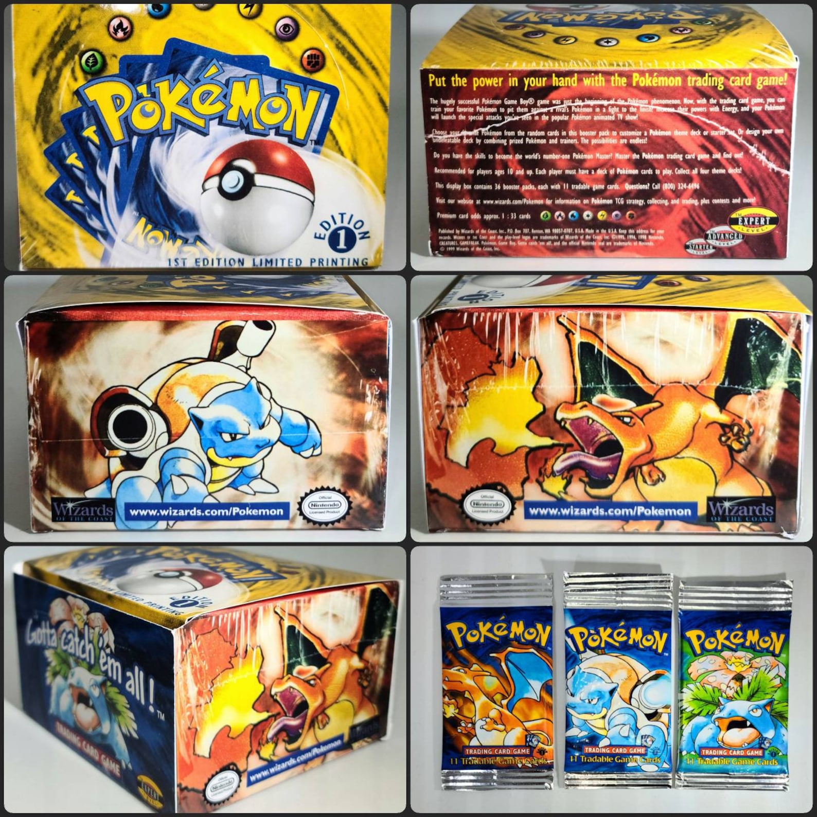 mini-1st-edition-base-set-booster-box-w-3-sealed-mini-packs-etsy