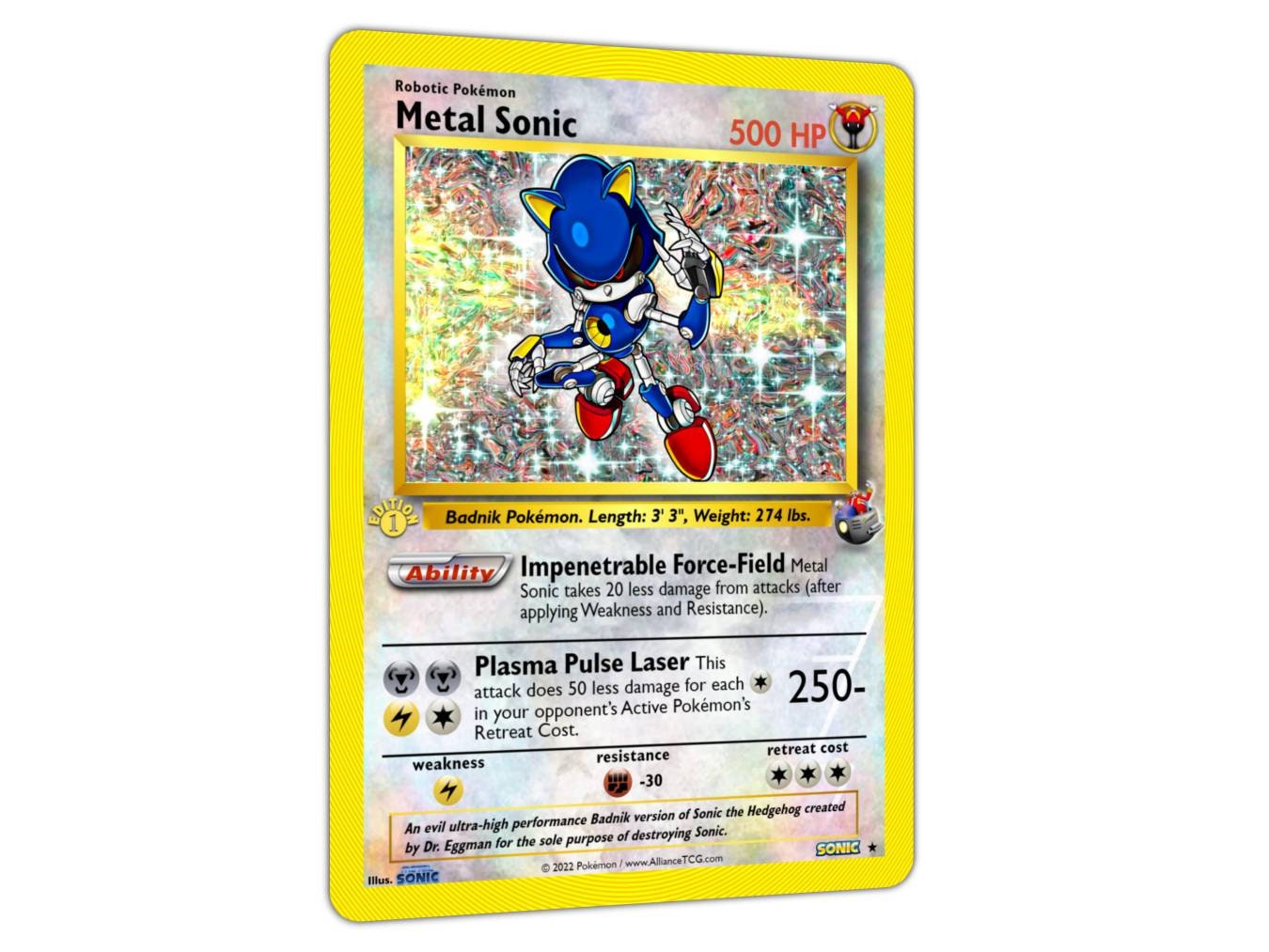 Hyper Sonic VMAX Custom Made Kids Cosplay One off Full Art Pokemon Proxy  Card HANDMADE Holographic PSA Sonic & Tails -  Israel