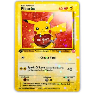 Valentine's Day Pikachu Card