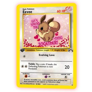 Valentine's Day Eevee Card