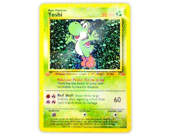 Yoshi Full Holo Custom Trading original Card