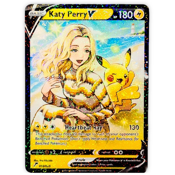 Katy Perry V Full Art Holo Proxy Card