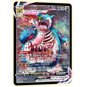 Zombie Snorlax VMAX Custom Full Art Holo Trading Card - Etsy