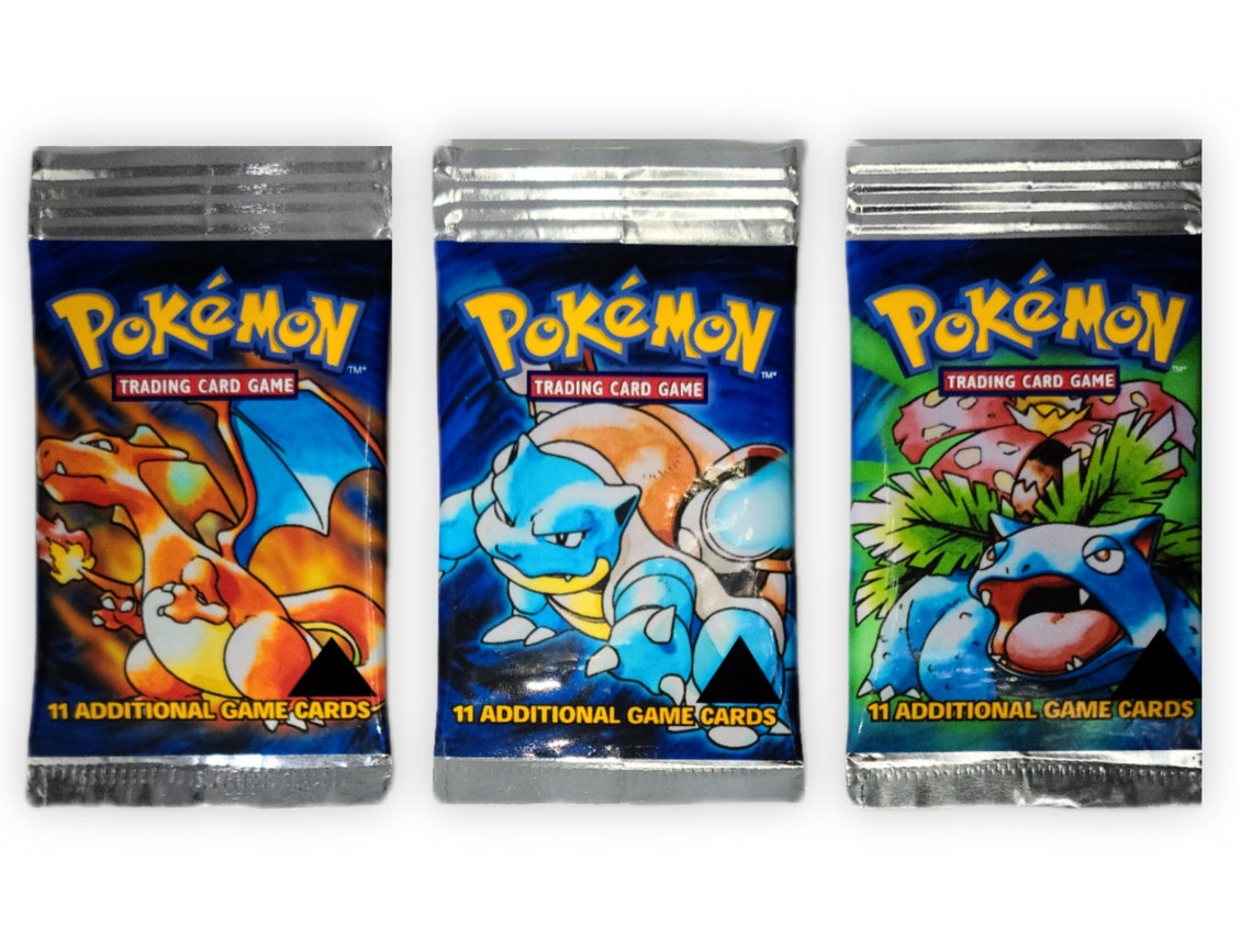 Black Triangle Error Base Set Booster Packs Sealed Set of 3 Etsy Australia