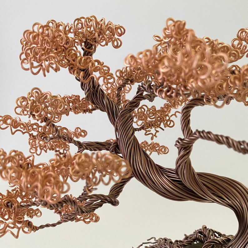 Handmade Sculpture of Bending Wire Tree Bonsai for Home Décor Etsy