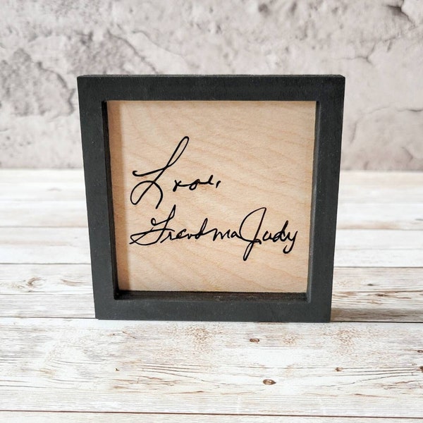 Custom Handwriting Sign | Memorial Gift | Signature Gift | Sympathy Keepsake | Grandma's Handwriting | Mother's Day Gift