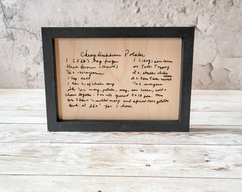 Family Recipe Sign | Recipe Wall Art | Recipe Keepsake | Mother's Day Gift | Sympathy Gift | Grandma's Recipe