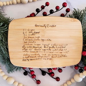 Family Recipe Cutting Board | Recipe Keepsake | Custom Cutting Board | Engraved Recipe | Handwriting Keepsake | Memorial Gift
