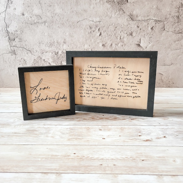 Custom Handwriting Sign | Memorial Gift | Signature Gift | Sympathy Keepsake | Grandma's Handwriting | Sympathy Gift | Loss of a Loved One