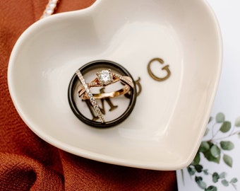 Wedding Ring Holder | Initial Ring Dish | Engagement Ring Dish